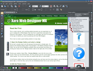 Xara Web Designer MX 8      web-