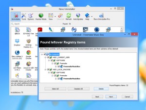 Revo Uninstaller Free 1.95       Windows 8