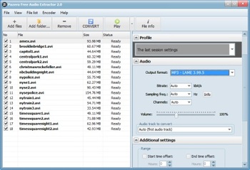     Pazera Free Audio Extractor    2.0 