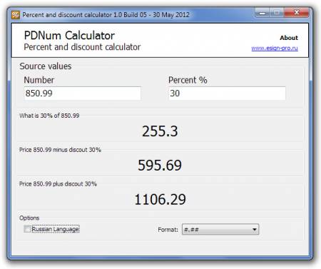  PDNum Calculator