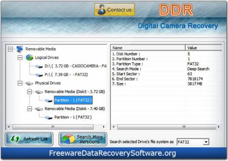  Freeware Digital Camera Recovery