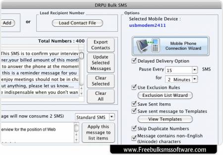  Mac OS X Bulk SMS