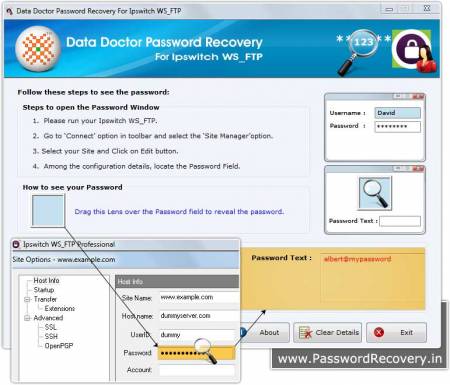  Ipswitch WS FTP Password Recovery