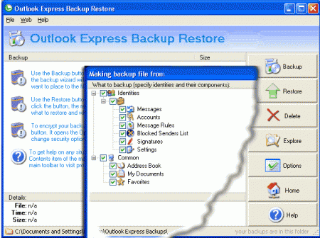  Outlook Express Backup Restore