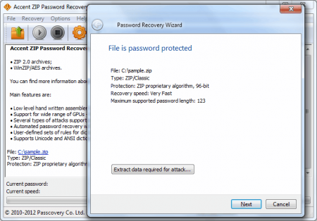  Accent ZIP Password Recovery