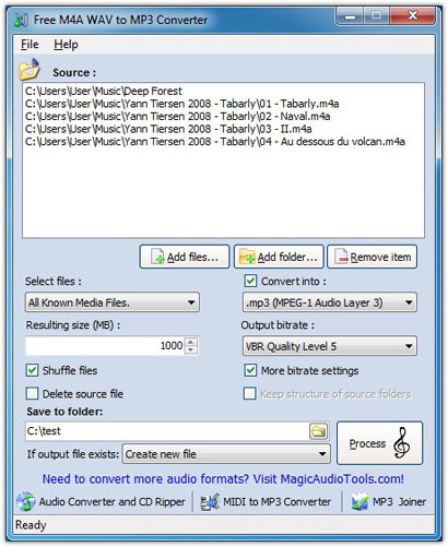  Free M4A WAV to MP3 Converter