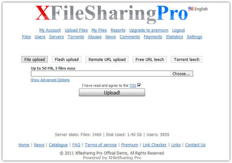  XFilesharing Pro script